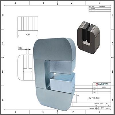 Custom magnet manufacturing - High tesla magnet assembly