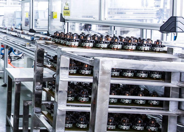 Motor assemblies in production